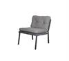 Cane-line Ocean loungesofa - enkelt element - hyndesæt i dark grey